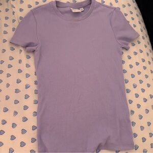 Aritzia Lilac Short Sleeve Tee